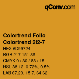 カラーコード: Colortrend Folio - Colortrend 2I2-7 | qconv.com