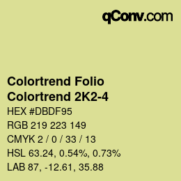 カラーコード: Colortrend Folio - Colortrend 2K2-4 | qconv.com
