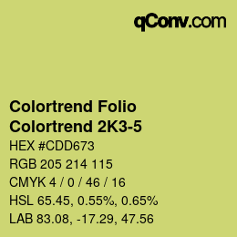 カラーコード: Colortrend Folio - Colortrend 2K3-5 | qconv.com