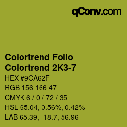 カラーコード: Colortrend Folio - Colortrend 2K3-7 | qconv.com