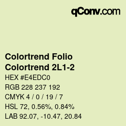 カラーコード: Colortrend Folio - Colortrend 2L1-2 | qconv.com