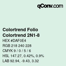 カラーコード: Colortrend Folio - Colortrend 2N1-8 | qconv.com