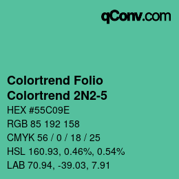 カラーコード: Colortrend Folio - Colortrend 2N2-5 | qconv.com