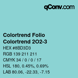 Farbcode: Colortrend Folio - Colortrend 2O2-3 | qconv.com