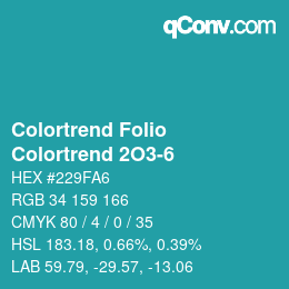 カラーコード: Colortrend Folio - Colortrend 2O3-6 | qconv.com