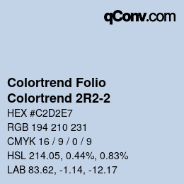 カラーコード: Colortrend Folio - Colortrend 2R2-2 | qconv.com