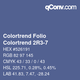 カラーコード: Colortrend Folio - Colortrend 2R3-7 | qconv.com