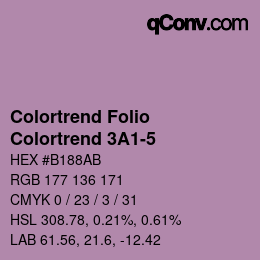 カラーコード: Colortrend Folio - Colortrend 3A1-5 | qconv.com