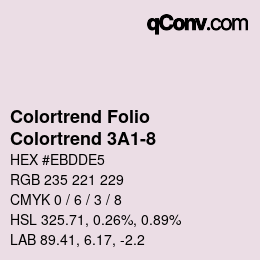 カラーコード: Colortrend Folio - Colortrend 3A1-8 | qconv.com