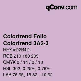 カラーコード: Colortrend Folio - Colortrend 3A2-3 | qconv.com