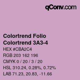 カラーコード: Colortrend Folio - Colortrend 3A3-4 | qconv.com