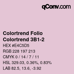 カラーコード: Colortrend Folio - Colortrend 3B1-2 | qconv.com