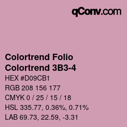 カラーコード: Colortrend Folio - Colortrend 3B3-4 | qconv.com