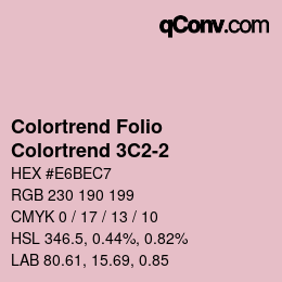 カラーコード: Colortrend Folio - Colortrend 3C2-2 | qconv.com