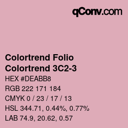 Color code: Colortrend Folio - Colortrend 3C2-3 | qconv.com