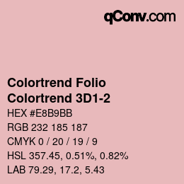 カラーコード: Colortrend Folio - Colortrend 3D1-2 | qconv.com