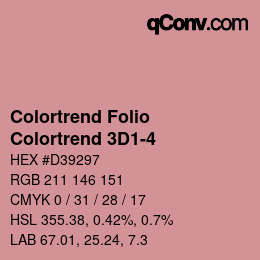 カラーコード: Colortrend Folio - Colortrend 3D1-4 | qconv.com
