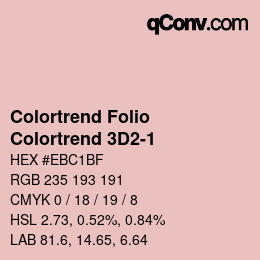 カラーコード: Colortrend Folio - Colortrend 3D2-1 | qconv.com