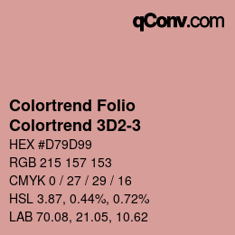 カラーコード: Colortrend Folio - Colortrend 3D2-3 | qconv.com