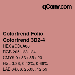 カラーコード: Colortrend Folio - Colortrend 3D2-4 | qconv.com