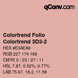 カラーコード: Colortrend Folio - Colortrend 3D3-2 | qconv.com