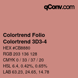 カラーコード: Colortrend Folio - Colortrend 3D3-4 | qconv.com