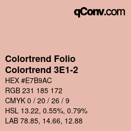 カラーコード: Colortrend Folio - Colortrend 3E1-2 | qconv.com