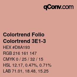 カラーコード: Colortrend Folio - Colortrend 3E1-3 | qconv.com