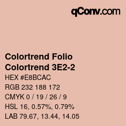 カラーコード: Colortrend Folio - Colortrend 3E2-2 | qconv.com