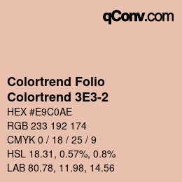 カラーコード: Colortrend Folio - Colortrend 3E3-2 | qconv.com