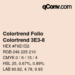 カラーコード: Colortrend Folio - Colortrend 3E3-8 | qconv.com