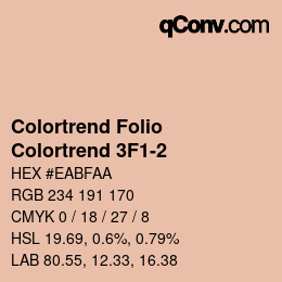 カラーコード: Colortrend Folio - Colortrend 3F1-2 | qconv.com