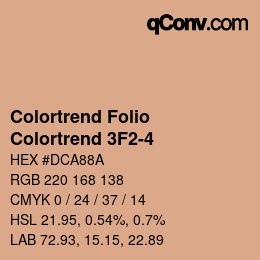 カラーコード: Colortrend Folio - Colortrend 3F2-4 | qconv.com