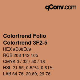 カラーコード: Colortrend Folio - Colortrend 3F2-5 | qconv.com