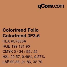 カラーコード: Colortrend Folio - Colortrend 3F3-6 | qconv.com