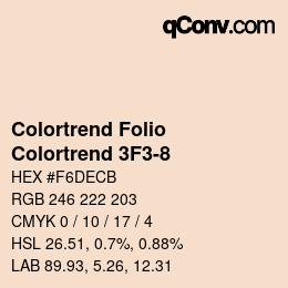 カラーコード: Colortrend Folio - Colortrend 3F3-8 | qconv.com