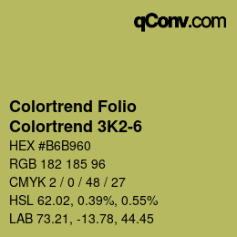 カラーコード: Colortrend Folio - Colortrend 3K2-6 | qconv.com