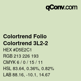 カラーコード: Colortrend Folio - Colortrend 3L2-2 | qconv.com