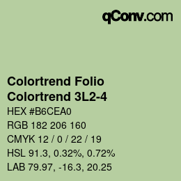 カラーコード: Colortrend Folio - Colortrend 3L2-4 | qconv.com