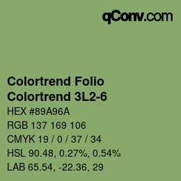Farbcode: Colortrend Folio - Colortrend 3L2-6 | qconv.com