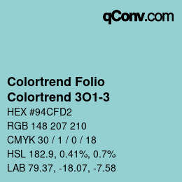 カラーコード: Colortrend Folio - Colortrend 3O1-3 | qconv.com