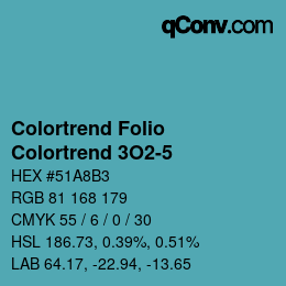 Color code: Colortrend Folio - Colortrend 3O2-5 | qconv.com