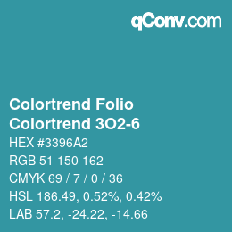 Color code: Colortrend Folio - Colortrend 3O2-6 | qconv.com