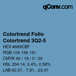 カラーコード: Colortrend Folio - Colortrend 3Q2-5 | qconv.com