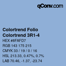 カラーコード: Colortrend Folio - Colortrend 3R1-4 | qconv.com