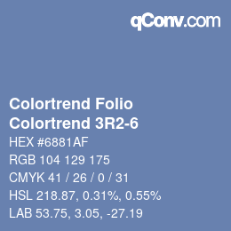カラーコード: Colortrend Folio - Colortrend 3R2-6 | qconv.com