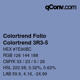 カラーコード: Colortrend Folio - Colortrend 3R3-5 | qconv.com