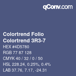 カラーコード: Colortrend Folio - Colortrend 3R3-7 | qconv.com
