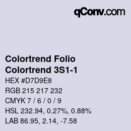 カラーコード: Colortrend Folio - Colortrend 3S1-1 | qconv.com