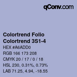カラーコード: Colortrend Folio - Colortrend 3S1-4 | qconv.com